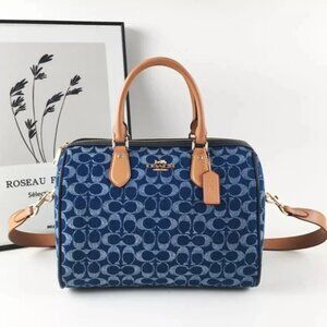 Coach CY699 Rowan Large Satchel Bag In Signature Canvas